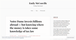 Desktop Screenshot of emilymcconville.com